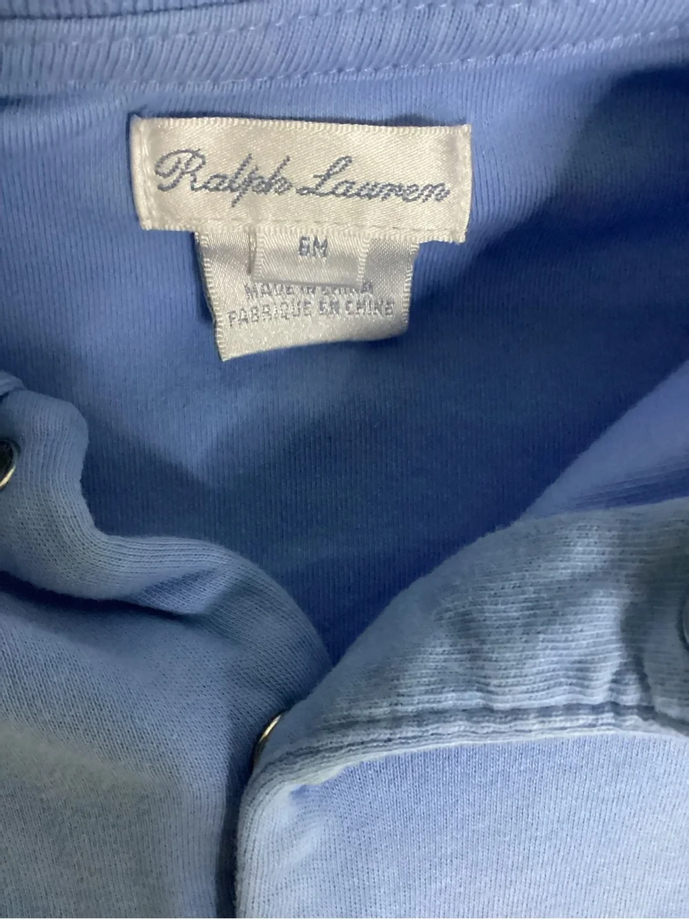 Ralph Lauren Baby Polo One-Piece in Blue Size 6M